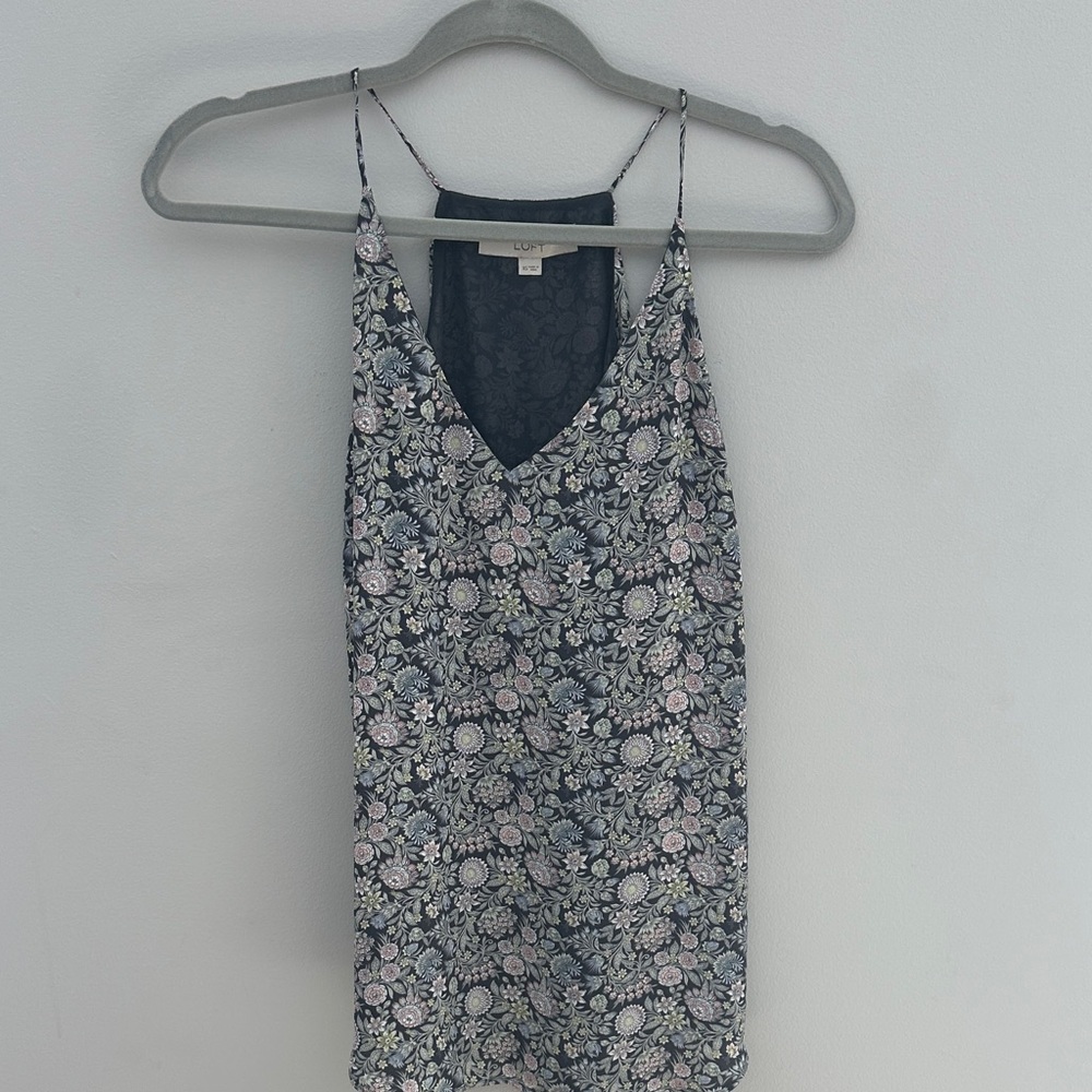 Loft floral racerback top